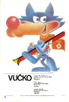 VUCKO - LA MASCOTTE OFFICIELLE DES XIVe JEUX OLYMPIQUES D'HIVER SARAjEVO 1984 - affiche officielle