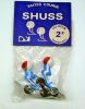PETITS SHUSS A ROULETTES JEUX OLYMPIQUES GRENOBLE 1968 - jouet figurine plastique en sachet