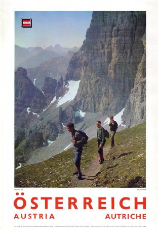 STUBAIER ALPEN, TIROL - ÖSTERREICH-AUSTRIA-AUTRICHE - affiche originale (ca 1970)