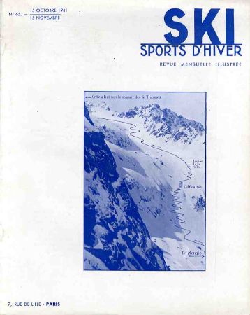 SKI SPORTS D'HIVER n° 65, oct.-nov. 1941 - revue ancienne