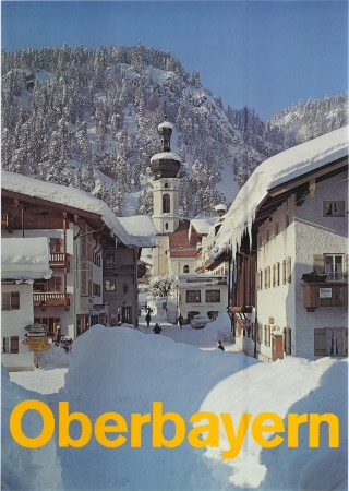 OBERBAYERN - REIT IM WINKL - affiche originale (ca 1970)