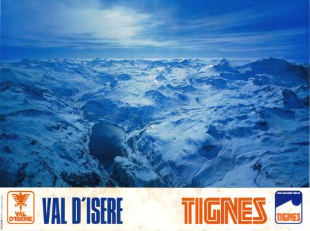 VAL D'ISERE TIGNES - affiche originale (ca 1975)